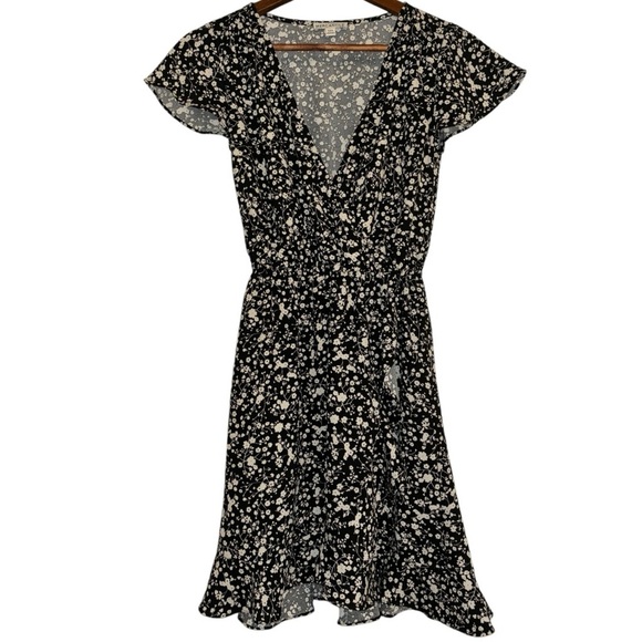 J Crew Mercantile Faux Wrap V-Neck Dress Size XXS - Picture 3 of 13